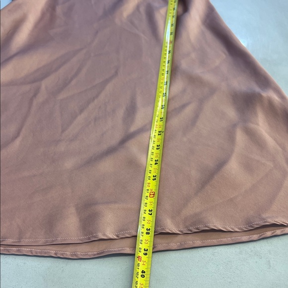 Silk Slip Dress in Rose Gold - Picture 6 of 7